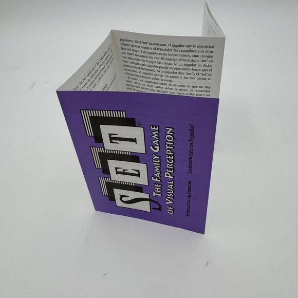 Vintage SET Family Game of Visual Perception Mensa Award French Spanish English - Picture 4 of 4